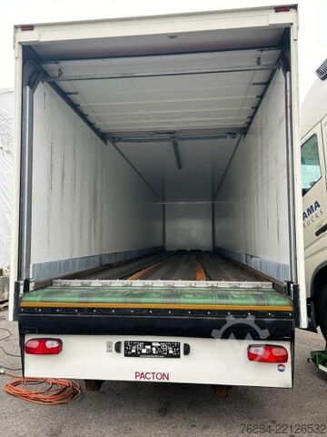 Semirremolque caja PACTON TRD 345, 3-ACHS ROLLBODEN, KOFFERAUFLIEGER, FöRDERBAND, 2XLENKACHSE!