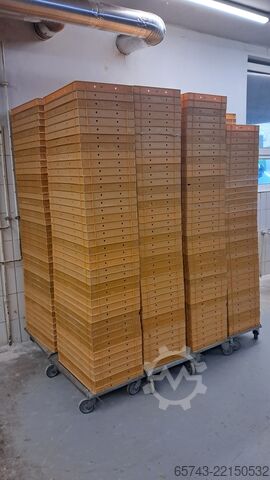 Bandejas de panadería, cajas de panadería  39x59x4,5