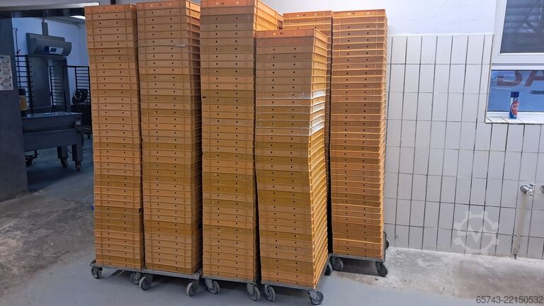 Bandejas de panadería, cajas de panadería  39x59x4,5