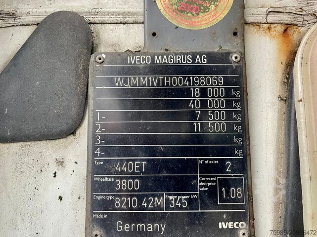 Estándar-SZM Iveco Eurostar 440.42 euro 2 MANUAL INJECTOR!