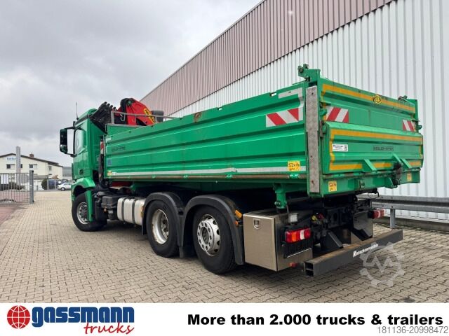 Billenő teherautó Mercedes-Benz Arocs 2545 L 6x4 HAD, Kran Palfinger PK19.001