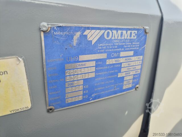 Rupswerkplatform Omme RBD 2600 / 1 OWNER / SERVICED!
