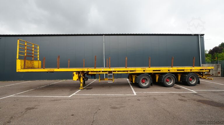 Zwiastun platformy Nooteboom 3 axle extendable flatbed trailer