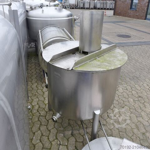 Cuve agitatrice de 450 litres en inox V2A avec disque d'agitation  9098