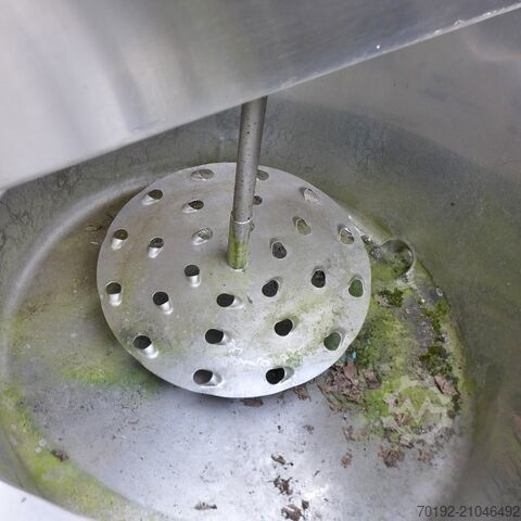 Cuve agitatrice de 450 litres en inox V2A avec disque d'agitation  9098