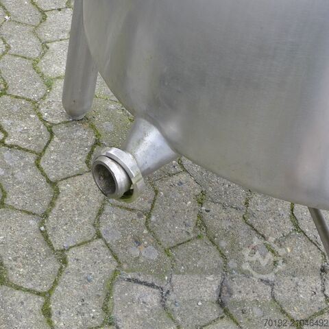 Cuve agitatrice de 450 litres en inox V2A avec disque d'agitation  9098