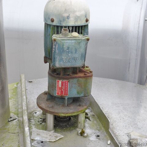 Cuve agitatrice de 450 litres en inox V2A avec disque d'agitation  9098