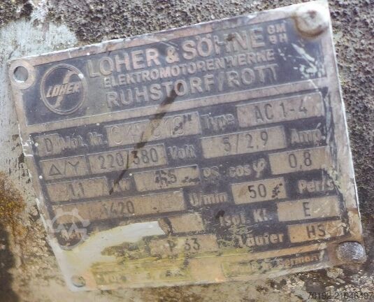 Cuve de 1200 litres en inox V2A avec agitateur à hélice  9097