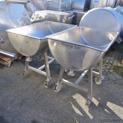 Bac ouvert de 200 litres en acier inoxydable V4A  8887