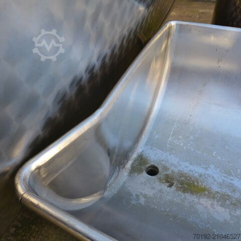 Bac ouvert de 200 litres en acier inoxydable V4A  8887