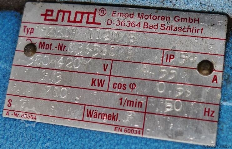 Cuve de mélange de 6000 litres en inox V2A avec agitateur à hélice  9045