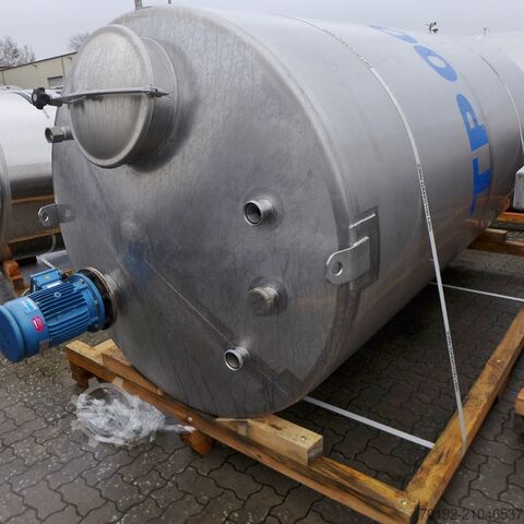Cuve de mélange de 6000 litres en inox V2A avec agitateur à hélice  9045