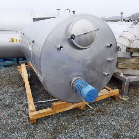 Cuve de mélange de 6000 litres en inox V2A avec agitateur à hélice  9045