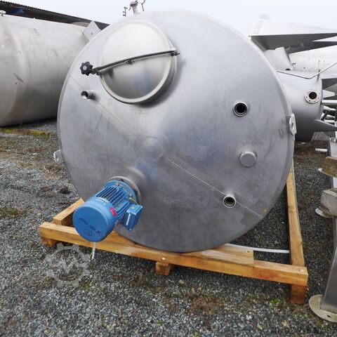 Cuve de mélange de 6000 litres en inox V2A avec agitateur à hélice  9045
