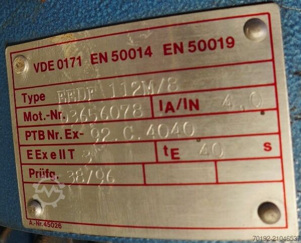 Cuve de mélange de 6000 litres en inox V2A avec agitateur à hélice  9045