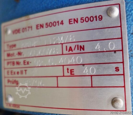 Cuve de mélange de 6000 litres en inox V2A avec agitateur à hélice  9045