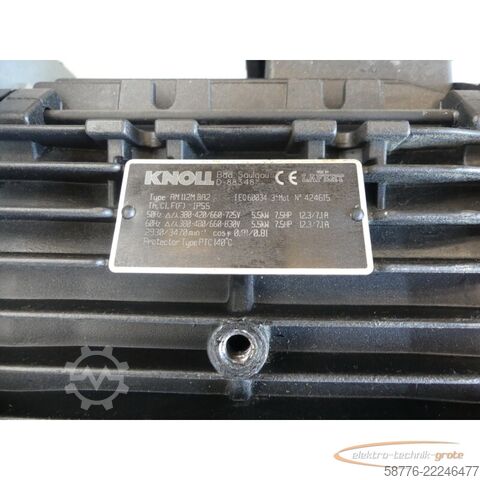Bileşen Knoll TG50-42/55480 Pumpe SN: 268828 mit AM 112M BA2 Motor --