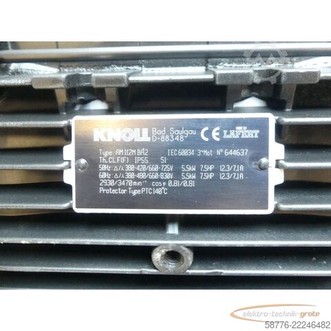 Bileşen Knoll TG50-42/55480 Pumpe SN: 413462 mit AM 112M BA2 Motor --