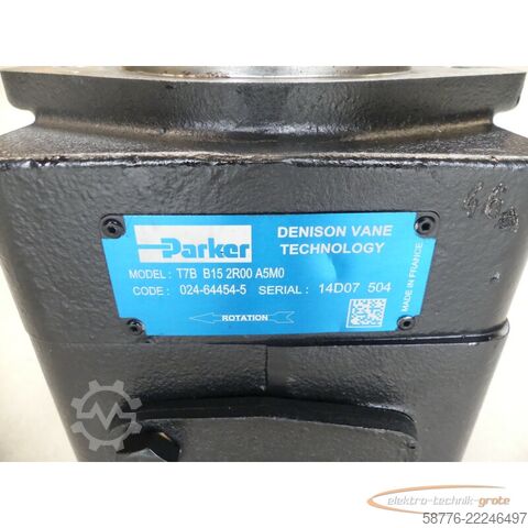Bileşen Parker T7B B15 2R00 A5M0 Flügelzellenpumpe  SN14D07504 --