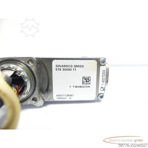 Bileşen Siemens SMI20 519 30040 11 Drive-Cliq Version: H SN: T-B0072300