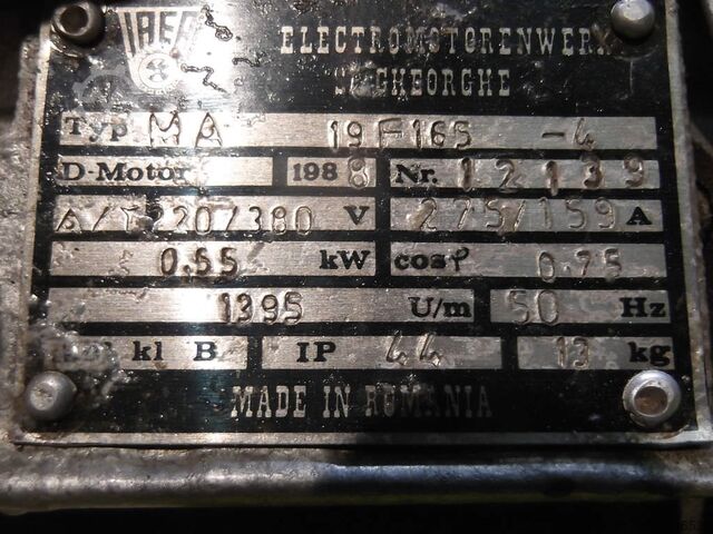 Elektromotor 0,55 kW 1395 tpm IAEA MA 19F165-4