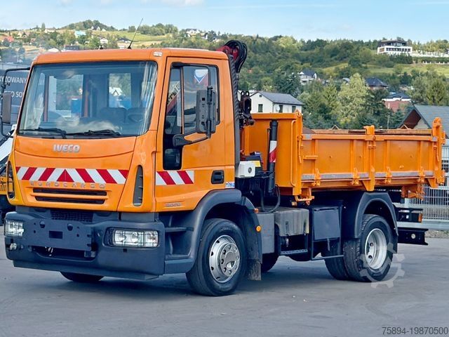 Camión volquete IVECO EUROCARGO 120E18 * HMF 403 K1 * TOPZUSTAND