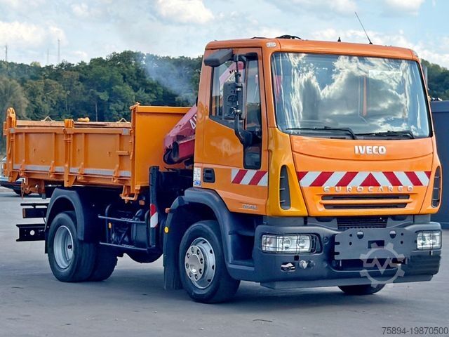 Camión volquete IVECO EUROCARGO 120E18 * HMF 403 K1 * TOPZUSTAND