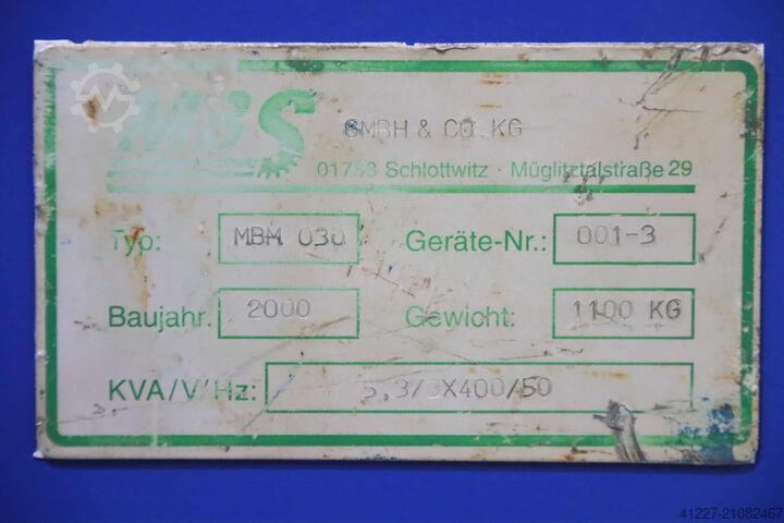 Halfautomatische staalmatten-buigmachine 3,1 m MBS MBM 030