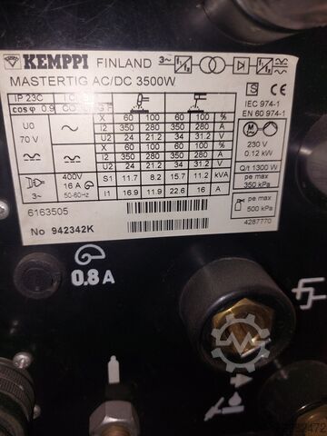 Lasapparaat KEMPPI ProMig ACDC MasterTIG