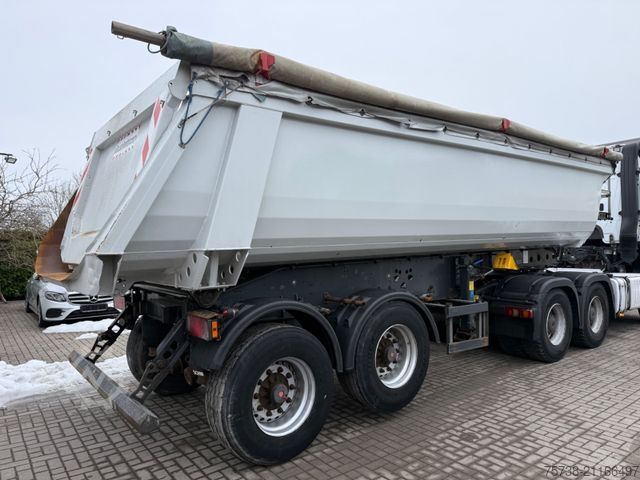 Tipper semitrailer SCHMITZ CARGOBULL SKI 18/Kippmulde Stahl-Stahl/2-Achsen/Luft-Lift