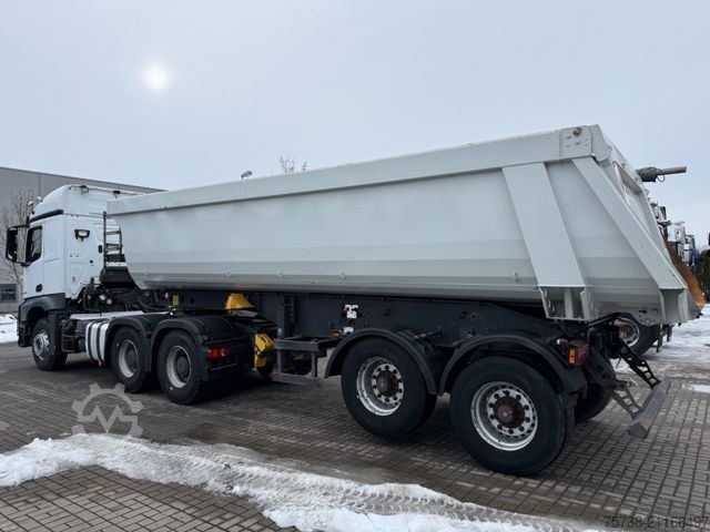 Tipper semitrailer SCHMITZ CARGOBULL SKI 18/Kippmulde Stahl-Stahl/2-Achsen/Luft-Lift