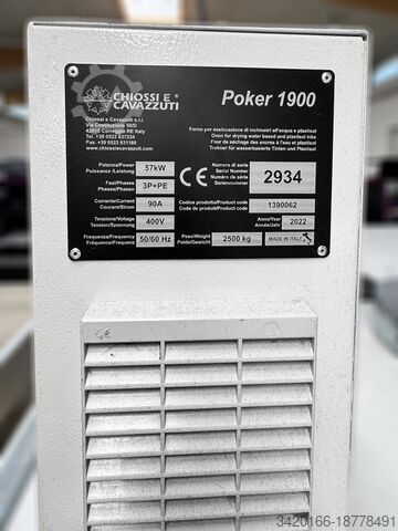 Digitale drukmachine Chiossi e Chiavazzuti Poker 1900