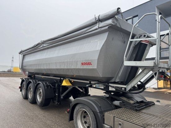 Semi-reboque basculante KöGEL KIPPMULDE 25M³, STAHL-LIGHT CHASSIS, LIFTACHSE, ROLLPLANE