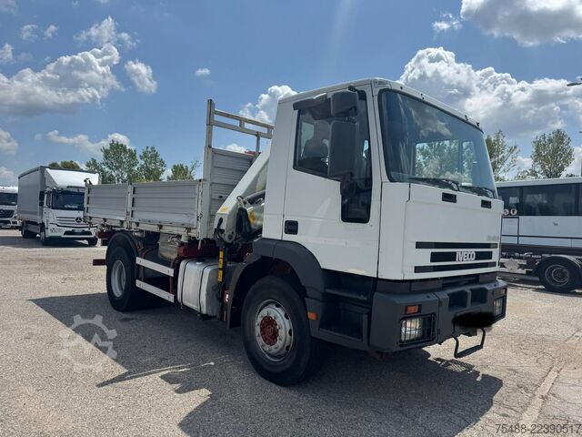 Camion benne avec grue IVECO EUROTECH 190 E 310 CURSOR