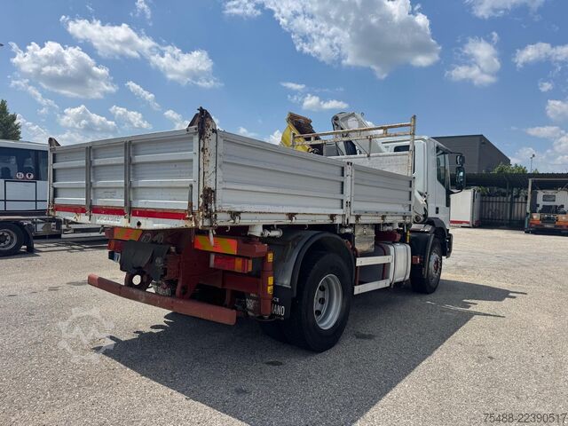Camion benne avec grue IVECO EUROTECH 190 E 310 CURSOR