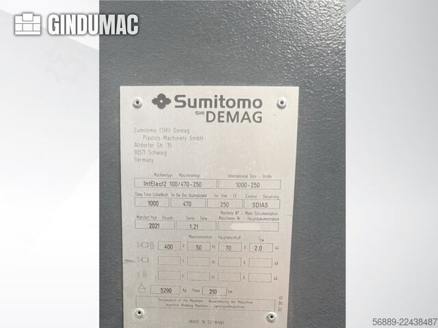 SUMITOMO SHI DEMAG IntElect2 100/470-250 SUMITOMO SHI DEMAG IntElect2 100/470-250