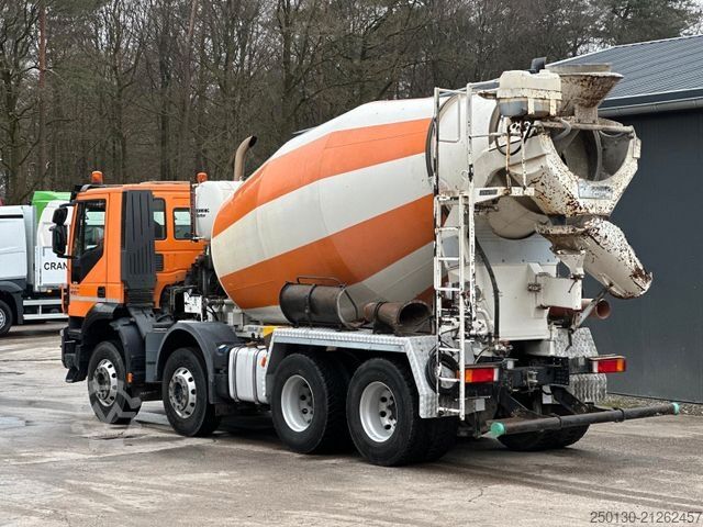 Betonmixer vrachtwagen IVECO AD340TB 8x4 BB Schwing Stetter AM9 Betonmischer