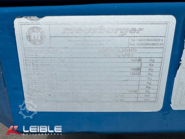 Poluprikolica MEUSBURGER MPG-2*hydr. Lenkung*Tiefbett 7100mm*