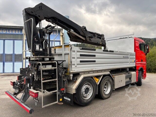 Kipper vrachtwagen MAN TGX 26.470 Kipper+HIAB 192
