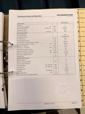 CNC draai-freescentrum DMG GILDEMEISTER GMX 250 LINEAR