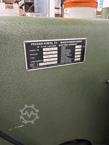G1 båndspaltmaskine Fecken-Kirfel G1