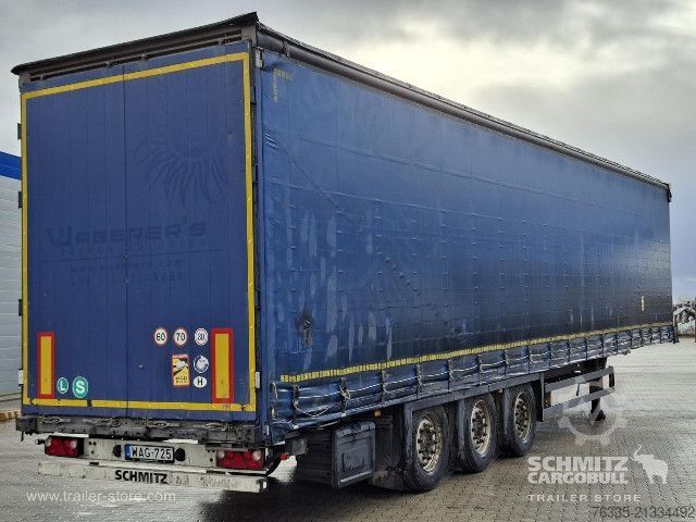 Auflieger mit Pritsche & Plane Schmitz Cargobull Curtainsider Mega
