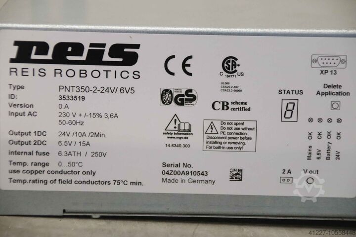 Alimentación Reis Robotics PNT350-2-24V/6V5