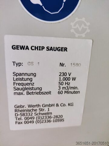 Aspirador de cavacos GEWA CS1