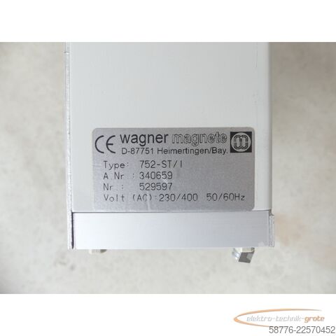 Componente Wagner 752-ST/1 Umpolsteuergerät / Steuerteil 340659 SN: 529597