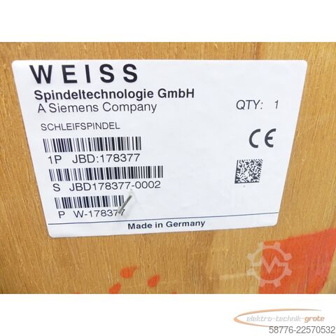 Składnik Weiss 178377 Schleifspindel 21kw / 7000 U/min = 0002    !