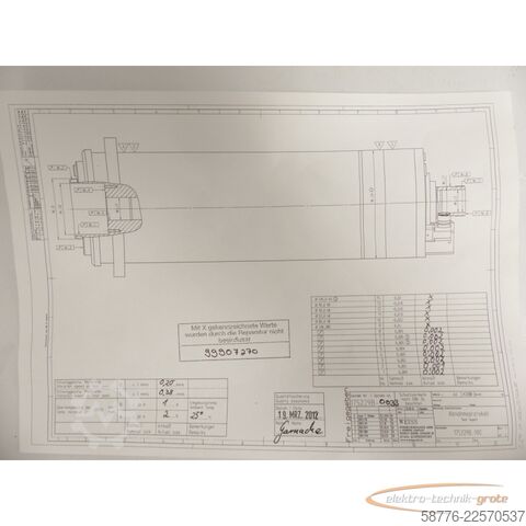Component Weiss W-175229B / 175229B Schleifspindel SN: 175229B-0033 - ! -