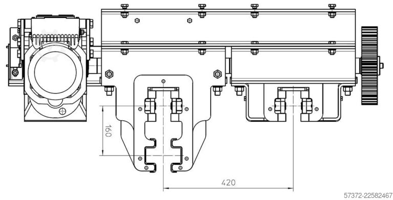 Tegengesteld draaiende dubbele aandrijving CSF LH P+F/MONO