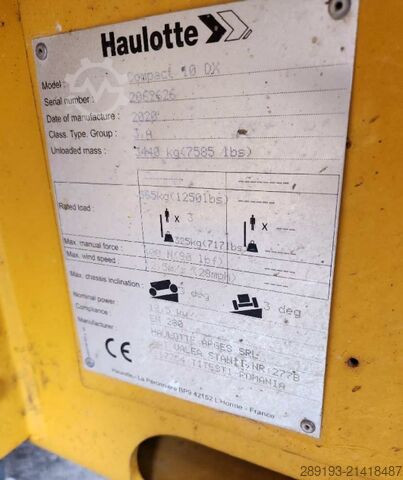 Scherenarbeitsbühne Haulotte Compact 10 DX Diesel 10,00 m