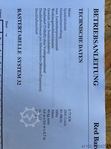 Beschlagbohrmaschine Ganner Red Baron